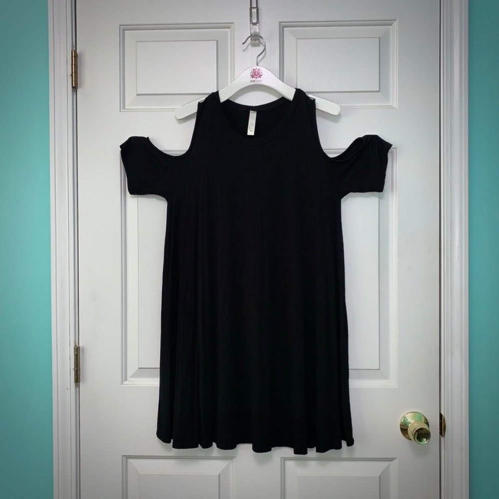 Black Cold Shoulder Dress